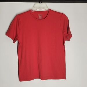 L.L. Bean Red Short Sleeve Tee